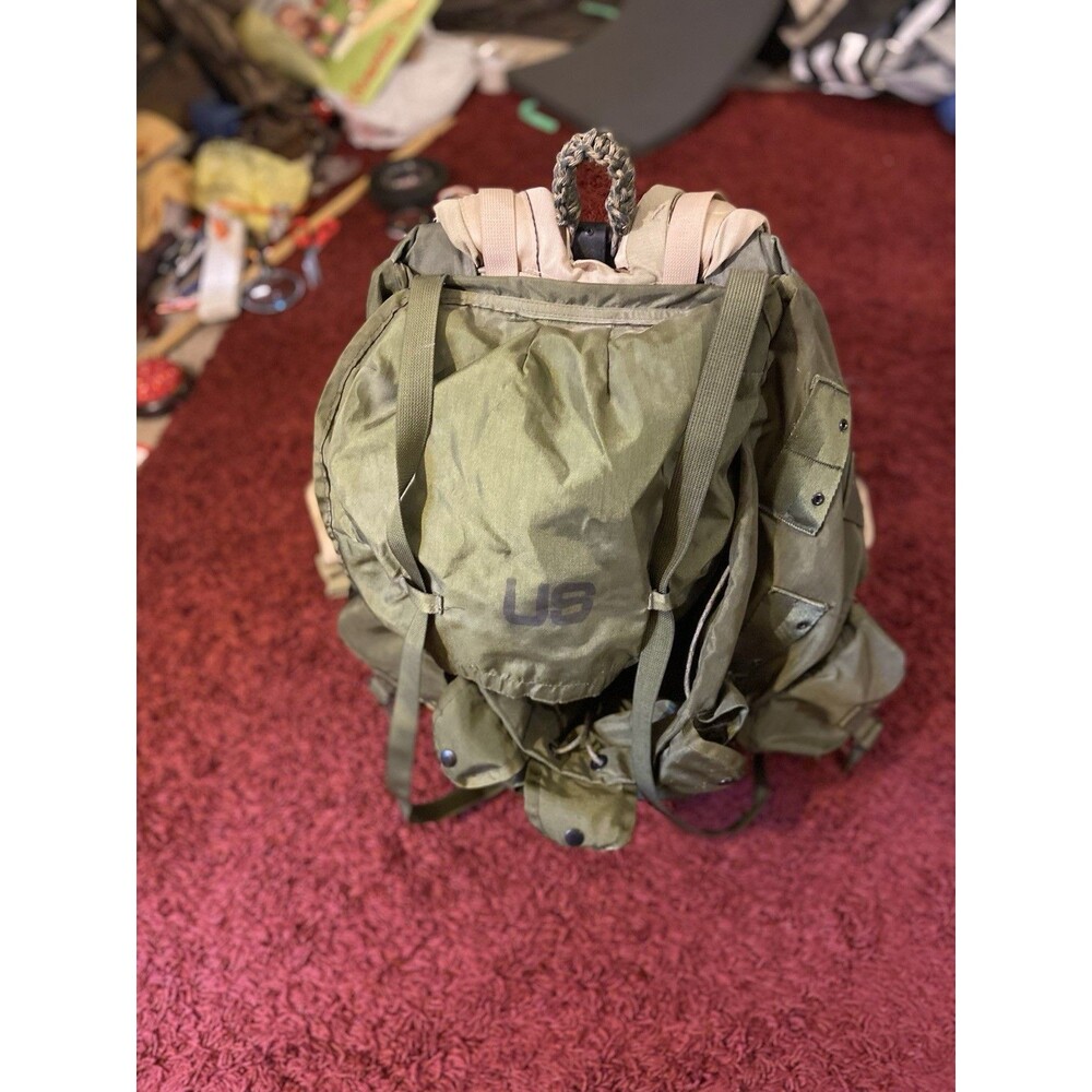 USGI Army Military Field Pack Combat Molle Backpack Hiking Camp Camo Rucksack - Picture 6 of 16